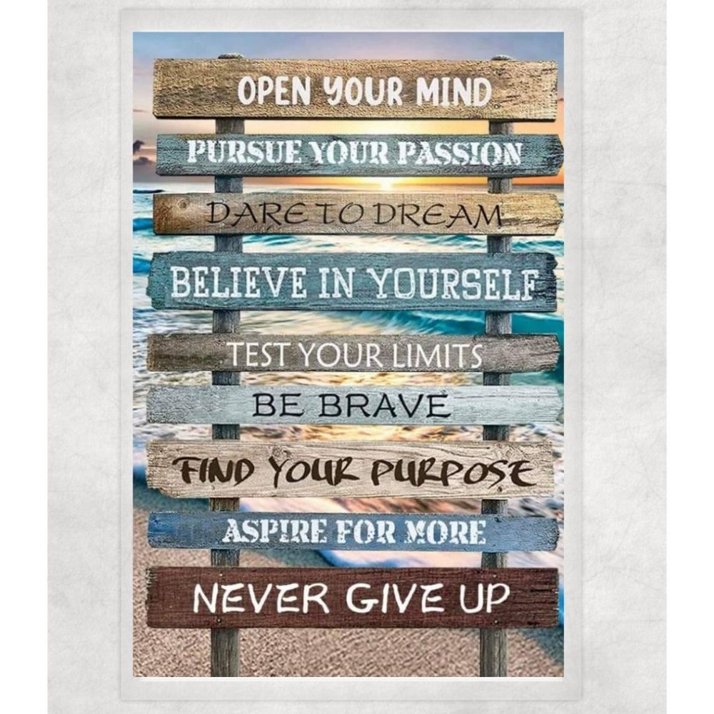 Beach Poem Laminated Print Unframed Poem Picture 8.5x11 Gifts